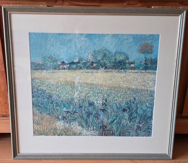 Prachtige zeefdruk van van Gogh, Korenveld met Irissen, Antiek en Kunst, Kunst | Litho's en Zeefdrukken, Ophalen