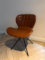 Zuiver OMG stoel kunstleer (PU) bruin - 6 stuks, Ophalen, Zo goed als nieuw, Bruin, Metaal