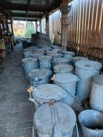 Zinken vuilnisemmers, Ophalen, Gebruikt