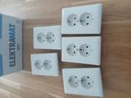Dubbele inbouw wand stopcontact, Ophalen of Verzenden, Zo goed als nieuw, Stopcontact