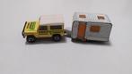 Matchbox Land Rover Ninety + Matchbox Caravan, Ophalen of Verzenden, Gebruikt, Auto
