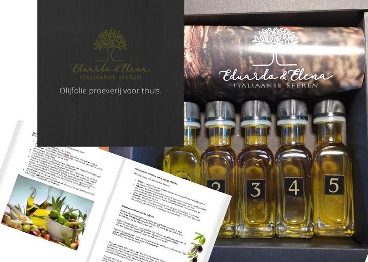 olijfolie proeverij voor thuis € 37.50, Huis en Inrichting, Keuken | Keukenbenodigdheden, Nieuw, Verzenden