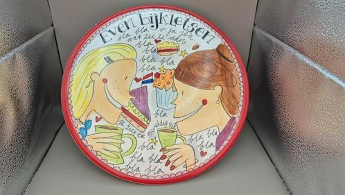 Blond Amsterdam Taartplateau " even bijkletsen ", Huis en Inrichting, Keuken | Servies, Zo goed als nieuw, Overige typen, Blond Amsterdam
