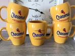5 Originele Gele Chocomel Bekers, Huis en Inrichting, Keuken | Servies, Gebruikt, Keramiek, Ophalen of Verzenden, Effen