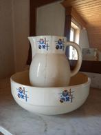 Antieke/vintage porseleinen waskom met kan, Antiek en Kunst, Ophalen