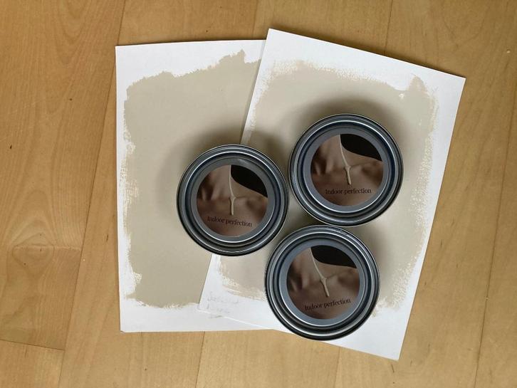 Shades by Eric Kuster testers Sunkissed Dune, Hazel, Linen, Doe-het-zelf en Verbouw, Verf, Beits en Lak, Gebruikt, Verf, Minder dan 5 liter