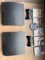 2x PS3 met games - Zonder kabels, Spelcomputers en Games, Spelcomputers | Sony PlayStation 3, Ophalen, Phat, Met 2 controllers