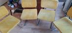 4 eetkamer stoelen gratis, Huis en Inrichting, Stoelen, Ophalen, Gebruikt, Vier