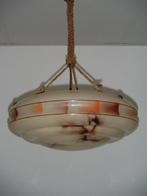 art deco hanglamp, schaallamp, Antiek en Kunst, Antiek | Lampen, Ophalen