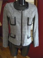 Scarva Lifestyle collection kort geruit jasje mt 36, Scarva, Zwart, Ophalen of Verzenden, Zo goed als nieuw