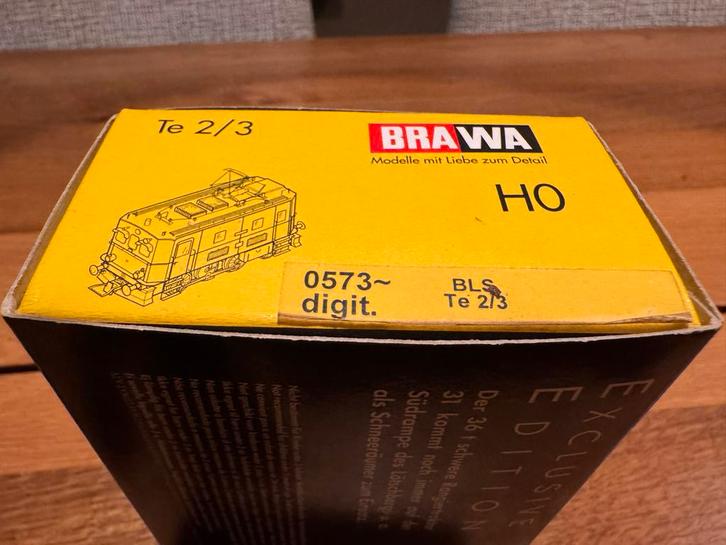 Brawa H0 BLS Te 2/3 Rangeerloc - Digitaal, Hobby en Vrije tijd, Modeltreinen | H0, Zo goed als nieuw, Locomotief, Gelijkstroom of Wisselstroom