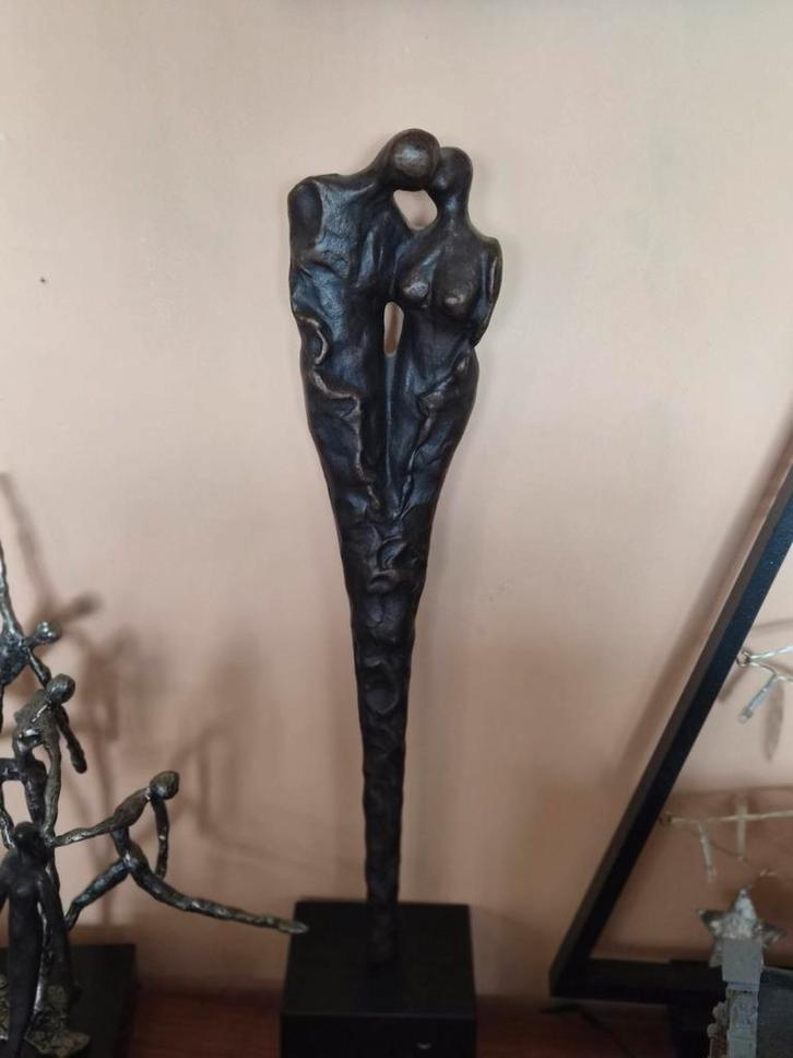 Bronzen Beeld 'De Ontmoeting', Antiek en Kunst, Kunst | Beelden en Houtsnijwerken, Ophalen