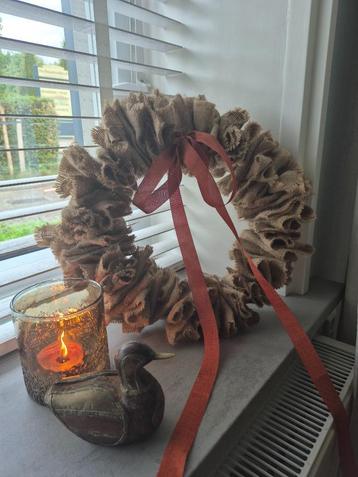 Juten krans 40 cm beschikbaar voor biedingen