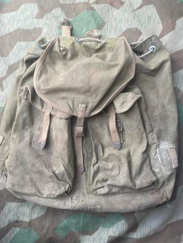 WO2 Duitse webbing rugzak tropen/Mediterranean beschikbaar voor biedingen