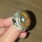 Ring maat 18 batu akik Nogosui Klawing Indonesië, Ophalen of Verzenden, Zo goed als nieuw, 18 tot 19, Dame of Heer