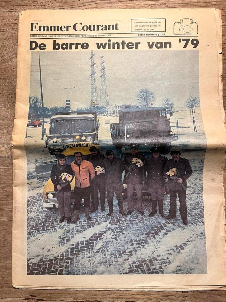 Emmer krant extra uitgave 23 febr. 1979 De barre winter ‘79, Verzamelen, Tijdschriften, Kranten en Knipsels, Tijdschrift, 1960 tot 1980