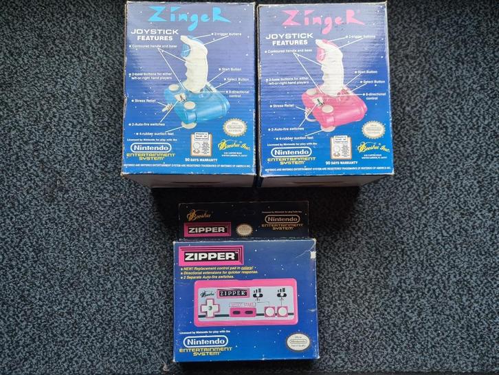 ZIPPER & ZINGER controllers, Spelcomputers en Games, Games | Nintendo NES, Gebruikt, 1 speler, Vanaf 3 jaar, Ophalen of Verzenden