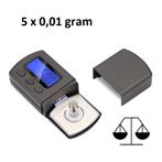 Digitale Precisie NaalddrukMeter - 5 x 0,01 gram Weegschaal, Nieuw, Info@weegschaaltje.nl, Ophalen of Verzenden, Weegschaatlje.nl