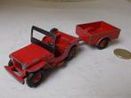 1966 Dinky Toys 405 JEEP (Compleet) +1954 Dinky 341 TRAILER!