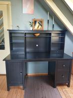 Ikea hemnes bureau in zwart, Ophalen, Gebruikt, Bureau