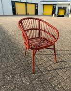 Luxe Geweven Rode Terrasstoel - 6x beschikbaar!, Ophalen, Gebruikt