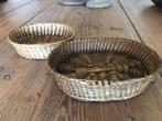 Twee kleine oude mandjes., Ophalen of Verzenden