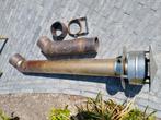 RVS kachelpijp 12,5 cm, Doe-het-zelf en Verbouw, Buizen en Afvoer, Ophalen, Rvs, Minder dan 2 meter, 80 mm of meer