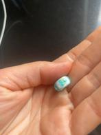 Trollbead wit met groene viooltjes, Ophalen of Verzenden, Zo goed als nieuw, Trollbeads, 1 bedel