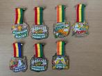 7 medailles carnaval -  Jan Linders AH opstekertjes uit 2024, Ophalen of Verzenden, Nieuw, Carnaval, Accessoires