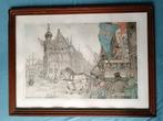 Anton Pieck print in houten lijst, Ophalen of Verzenden