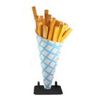 patatzak 180 cm - frietzak polyester verrijdbaar