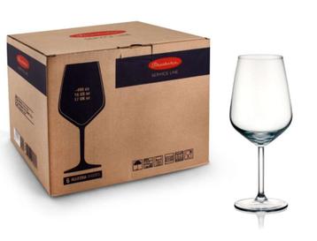 6x Pasabahce wijnglas 49cl (rood) (20 dozen partij beschikb) beschikbaar voor biedingen
