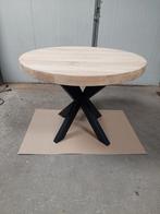Ronde eiken eettafel, Huis en Inrichting, Tafels | Eettafels, Ophalen, Nieuw, Rond, Eikenhout