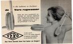 De VERO RUGWASSER IN ELKE BAD-DOCHE CEL Advertentie 1960, Verzenden, Zo goed als nieuw, Overige typen