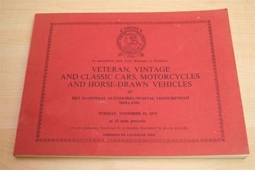 Veteran, Vintage & Classic Cars — Christie's Veiling [1975], Boeken, Auto's | Boeken, Gelezen, Ophalen of Verzenden