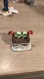 Lemax candy bankje voor bij kersthuisjes, Diversen, Kerst, Ophalen of Verzenden, Zo goed als nieuw