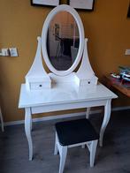 Ikea Hemnes kaptafel met gebruikssporen, Huis en Inrichting, Tafels | Kaptafels, Ophalen, Gebruikt, 100 tot 150 cm, Hout