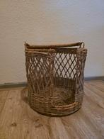 Servies mand Opbergmand Kattenmand riet, Ophalen of Verzenden, Zo goed als nieuw, Rond, Riet