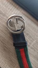 GUCCI WEB RIEM G BUCKLE: 115CM, Overige kleuren, Echt leder, Gucci, Riem of Ceintuur