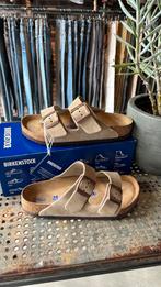 Birkenstock Arizona taupe slippers 38 nieuw, Kleding | Dames, Ophalen of Verzenden, Nieuw