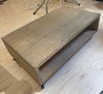 Salontafel steigerhout incl. Wieltjes, Ophalen, 50 tot 100 cm, Zo goed als nieuw, Minder dan 50 cm