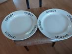 2 ontbijtborden, Ophalen of Verzenden, Bord(en)