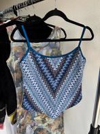 Vintage Y2K retro kleurrijke crochet gehaakte crop top, Kleding | Dames, Tops, Vintage, Blauw, Vintage, Maat 46/48 (XL) of groter