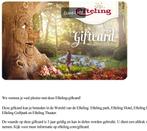 Efteling tegoed 40 euro, Tickets en Kaartjes, Eén persoon, Cadeaubon, Pretpark
