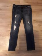 Violeta By Mango Donkere Ripped Spijkerbroek Maat 48, Kleding | Dames, Grote Maten, Mango, Zo goed als nieuw, Broek of Spijkerbroek