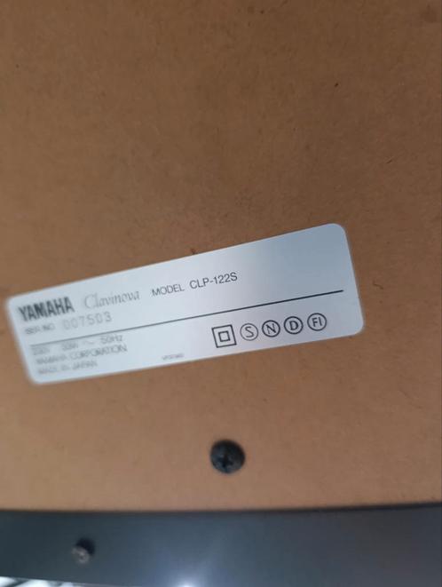 Yamaha Clavinova CLP-122S, Muziek en Instrumenten, Piano's, Gebruikt, Piano, Zwart, Digitaal, Ophalen