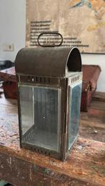 Oude scheepslantaarn messing lantaarn, Ophalen of Verzenden, Gebruikt, Metaal, 25 tot 50 cm