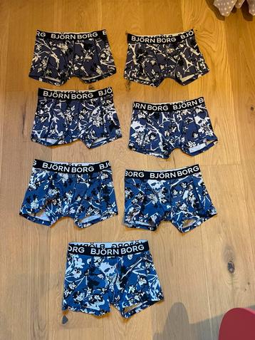 7 x boxershort maat 134 / 140 Bjorn Borg beschikbaar voor biedingen