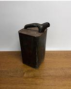 Vintage industrieel Esso oliekan petroleumkan jerrycan, Antiek en Kunst, Ophalen of Verzenden