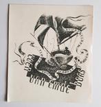 ex libris Coen van Emde Boas, Antiek en Kunst, Ophalen of Verzenden